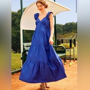 Modcloth Royal Blue Maxi Dress Notes of Grace NWT - Large